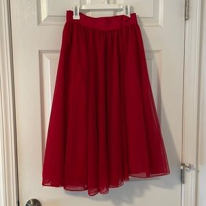 Torrid red tulle skirt